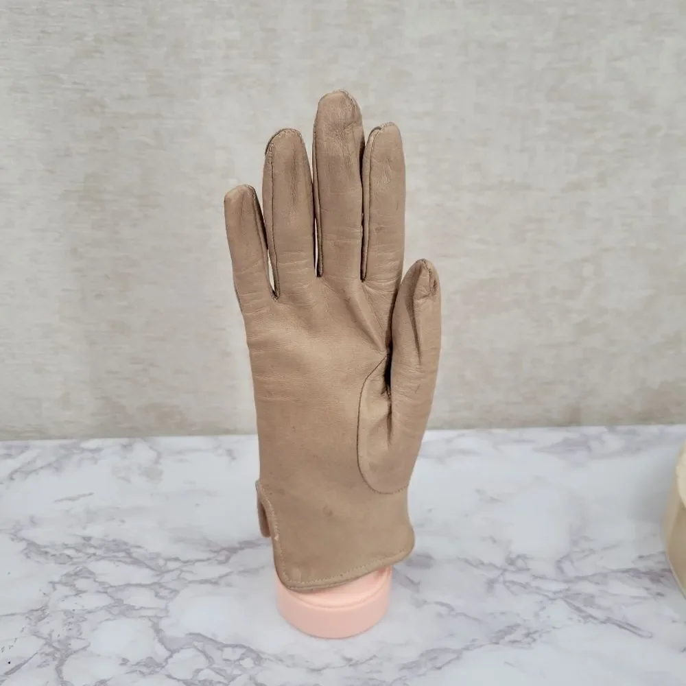 The Deerskin Trading Post Genuine Deerskin Ladies Vintage Leather Gloves